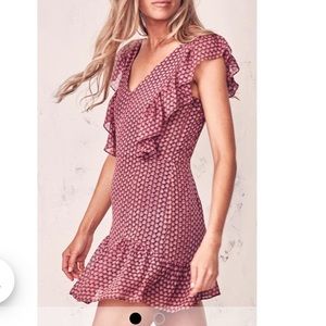 LoveShackFancy Alanis dress in plum